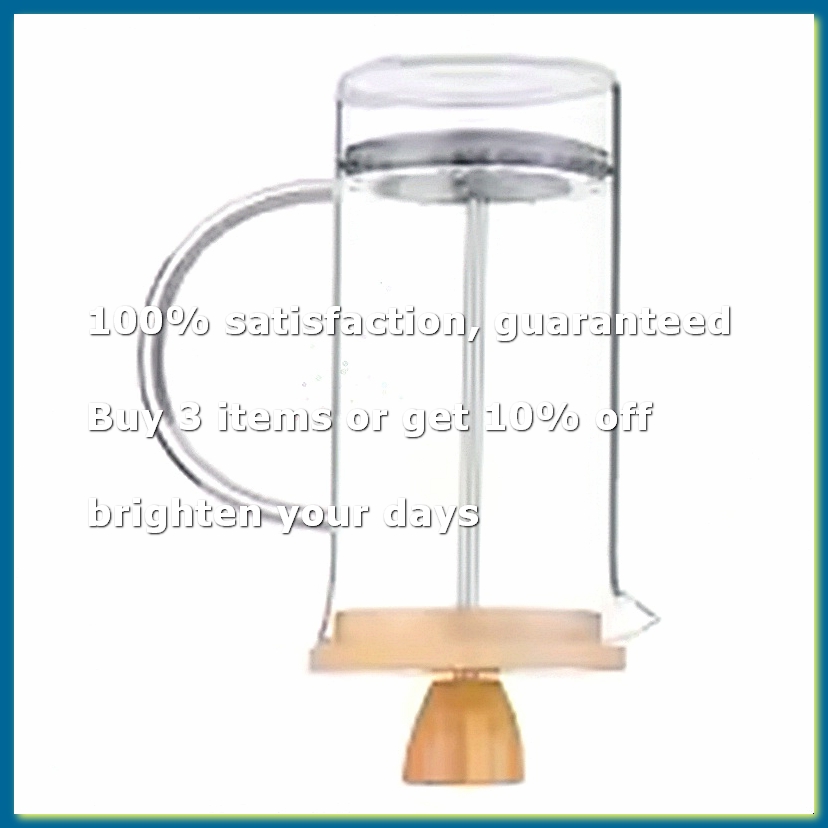 French Press Glass - Filtreli Kahve French Press Demliği, Yüksek