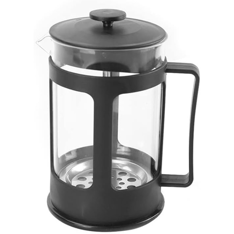 French Press Glass - Filtreli Fransız Pres Kahve Demliği, Isıya