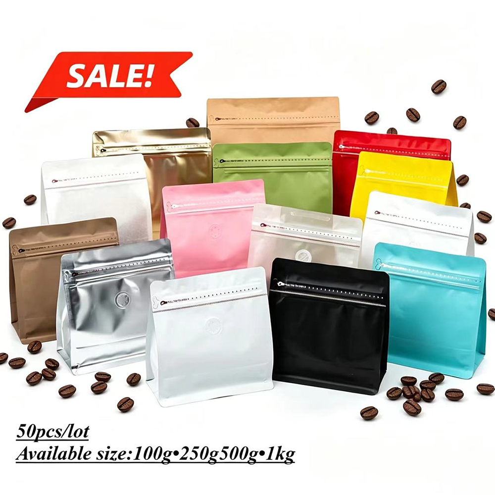 Coffee Tea Day - 50 adet Mat Siyah Mylar Alüminyum