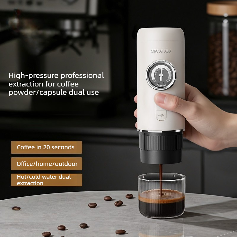 Coffee & Tea Difabis - Taşınabilir Espresso Makinesi 20Bar Basınçlı Otomatik