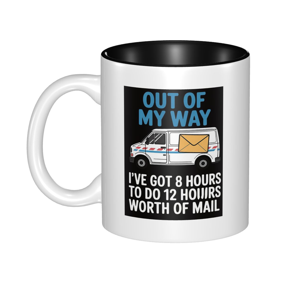 Coffee Tea Jokes - Postacı Şaka Kupası, Teslimat Sürücüsü İçin,