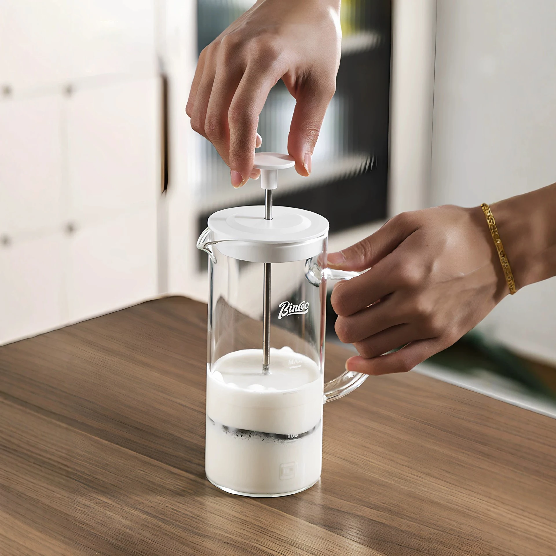French Press Glass - 550ml Kahve French Press Pot Ev