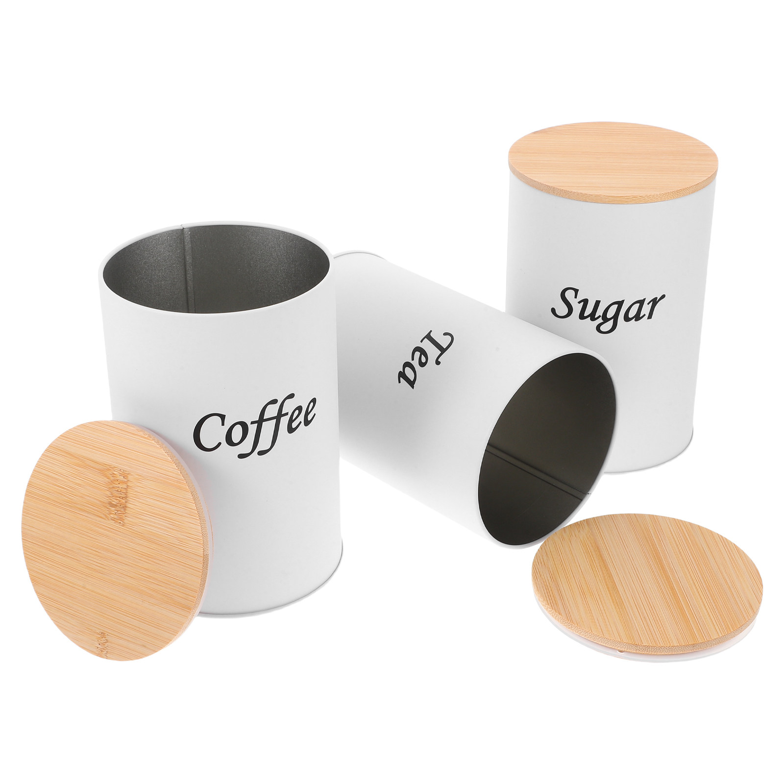 3 adet hava geçirmez yuvarlak  - Coffee Tea And Sugar Canisters incelemesi ve fiyatı