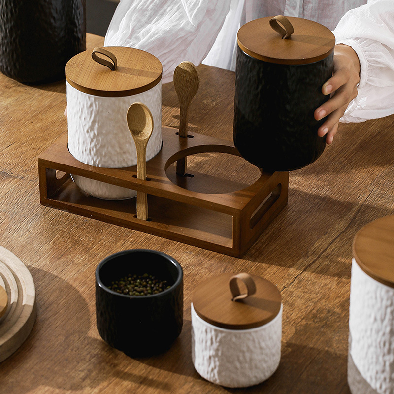 Kaya Desenli Seramik Çay Sakla - Coffee Tea And Sugar Canisters incelemesi ve fiyatı