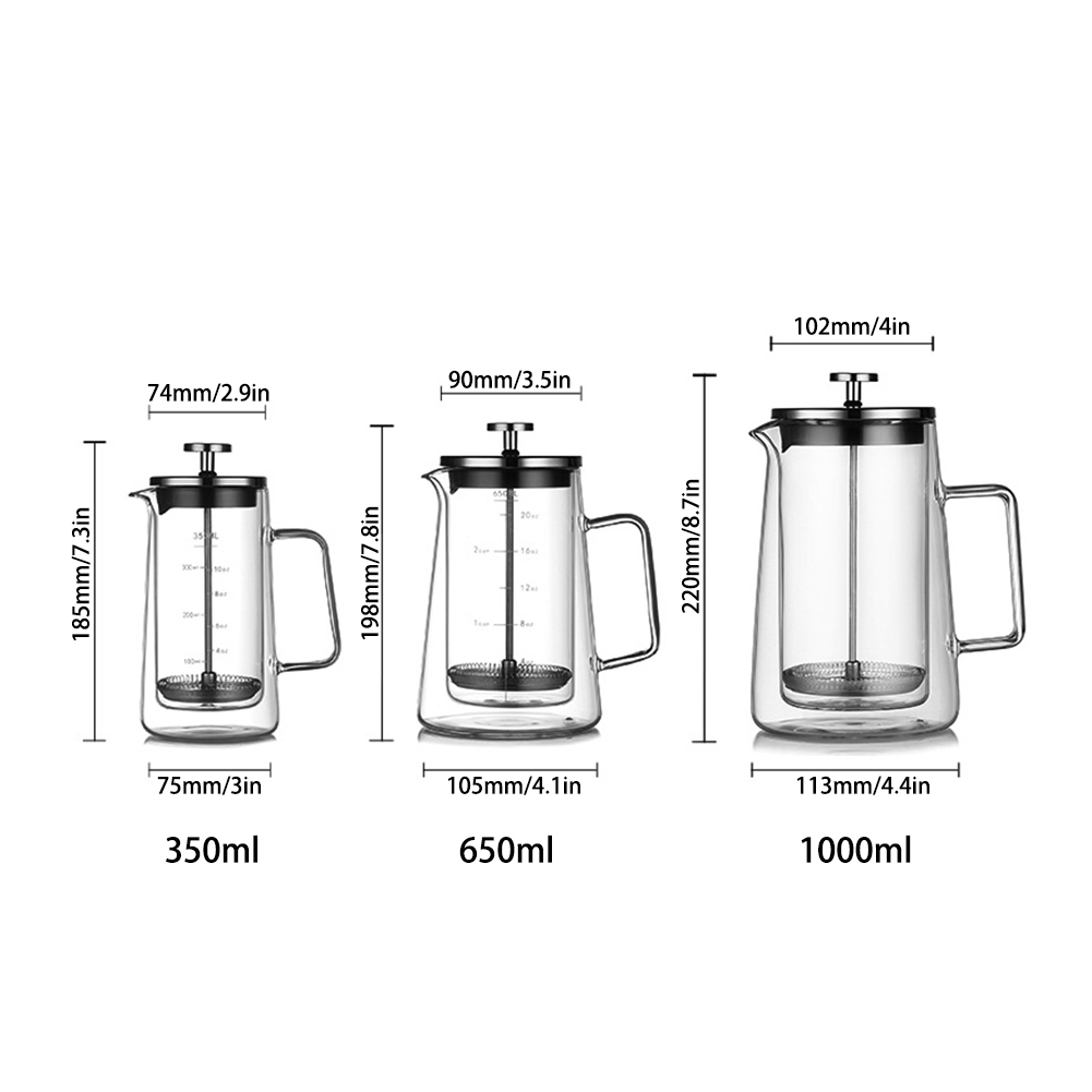 Çift Katmanlı Fransız Pres Pot - French Press Glass incelemesi ve fiyatı